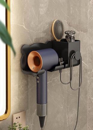 Настенный держатель полка для фена и штекера storage shelf