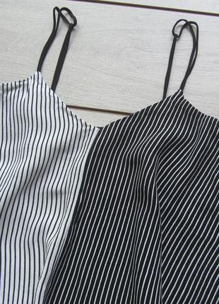 Майка кроп топ в смужку вільного крою від topshop6 фото