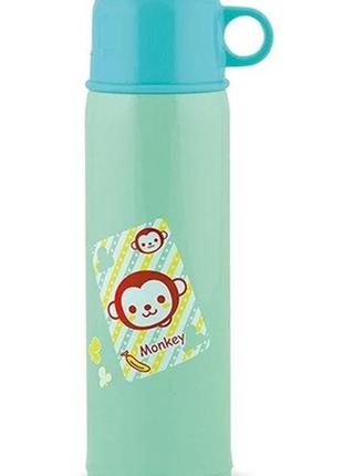 Термос детский fissman обезьянка va-9684-480 480 мл бирюзовый посуда термос для поддержния температуры