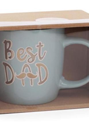 Кружка керамічна "best dad" (кращий тато) 320мл daymart    daymart2 фото