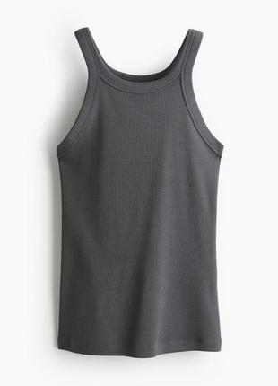 Майка в рубчик h&m