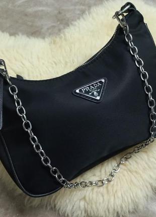 Сумка багет текстиль жен. prada milano