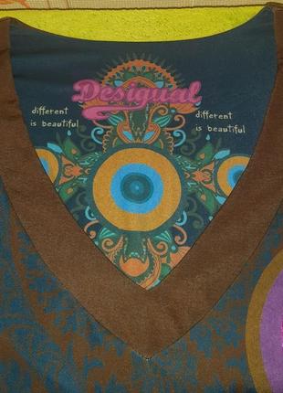 Оригинальная блузка туника desigual, made in spain, 💯 оригинал, молниеносная отправка