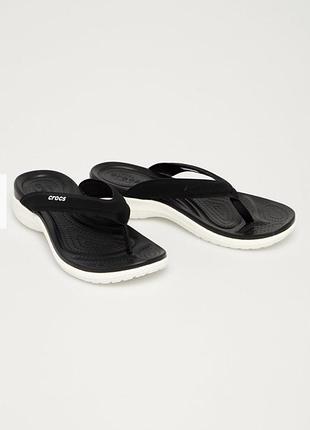 Женские вьетнамки crocs черные вьетнамки на платформе оригинальные вьетнамки crocs 37-38р