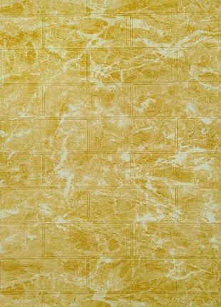 Декоративная 3d панель самоклейка под кирпич deep yellow 700х770х5мм (068) sw-00000168