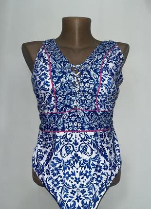 Купальник сдёльный слитный однотонный цветочный принт базовый трендовый бикини модный