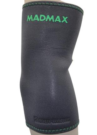 Налокітник madmax mfa-293 zahoprene elbow support dark grey/green (1шт.) m4 фото