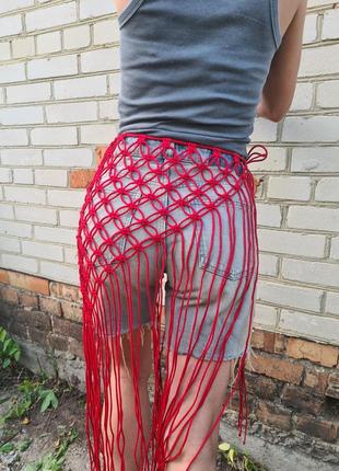 Хустка у техніці макраме