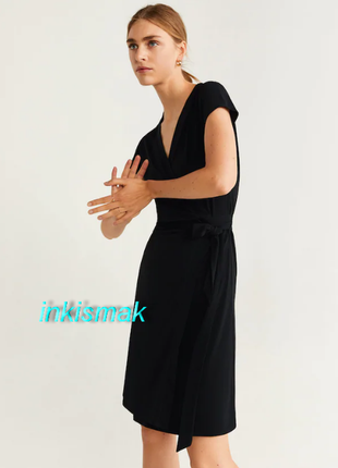 Мідіплаття трикотаж на запах mango розмір s