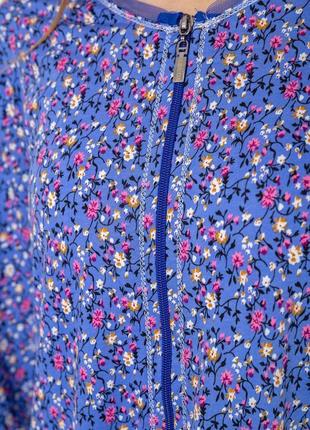 Халат жіночий домашній на блискавці, колір блакитний, 219rx-71564 фото