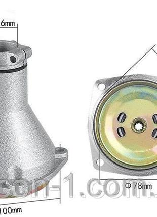 Редуктор верхній для мотокіс tg vitals bk3108-4o, bk5222а 9 шліців, d труби - 26 мм, d муфти - 78 мм