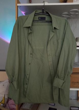 Рубашка оливкова