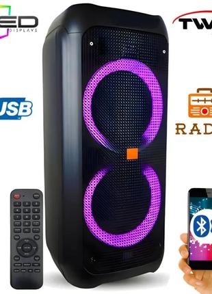 Акустична система, колонка з мікрофоном zxx-5506, 30 вт, 25х56х24см