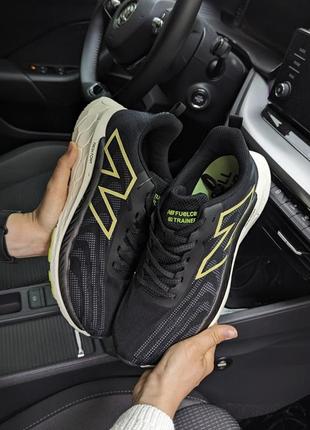 🔥чоловічі кросівки new balance fresh foam чорні з салатовим🔥