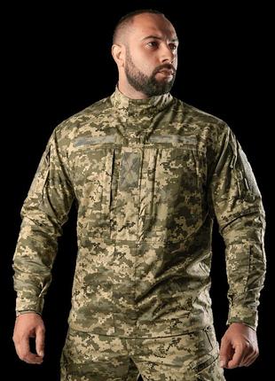 Китель camotec blitz twill піксель, тактичний кітель піксель, військовий літній кітель, армійська сорочка