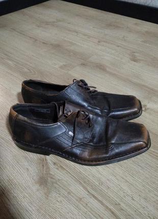 Туфлі чоловічі шкіряні коричневі