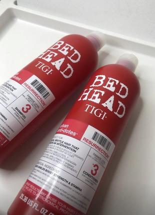 Tigi bed head resurrection 750 ml восстанавливающий шампунь и кондиционер1 фото