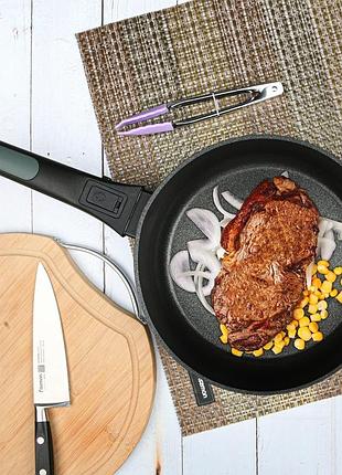 Сковорода глибока fissman brilliant fs-14385 28х7.5 см темно-сіра