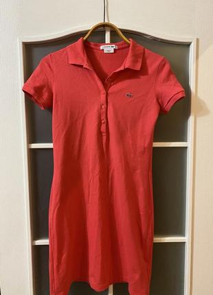 Платье поло от lacoste