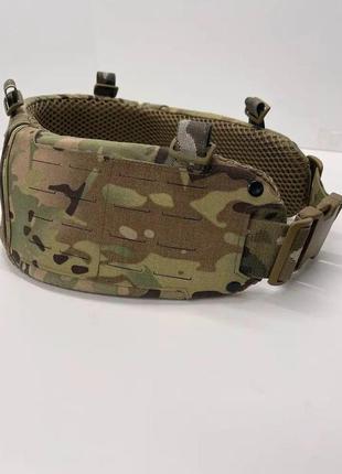 Тактичний пояс система molle laser cut рпс з кишенею під балістичний пакет 85*15 мультикам