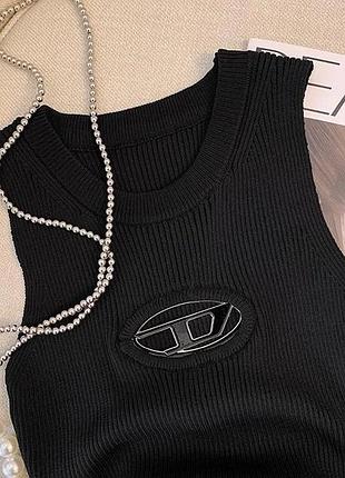 Топ дизель топік майка футболка diesel чорна