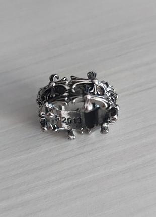 Кольцо с крестами в стиле chrome hearts