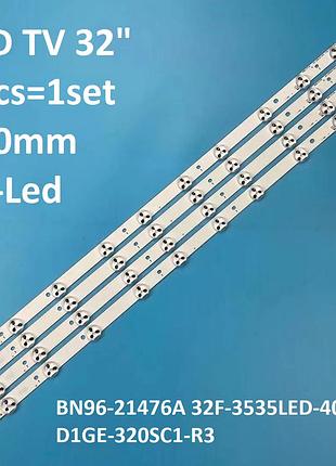 Led підсвітка tv 32" 32f-3535led-40ea bn96-24146a de320age-v2 de320bga-b1 ltj320hn07-v ltj320hn07-h 4шт.