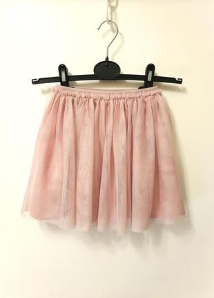 Primark спідниця-пачка рожева + нюанс, сітка-фатин пишна міні на резинці на дівчинку 4-5-6р