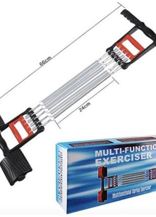 Эспандер плечевой пружинный 3 в 1  / эспандер для спины, ног, кистей / эспандер многофункциональный8 фото