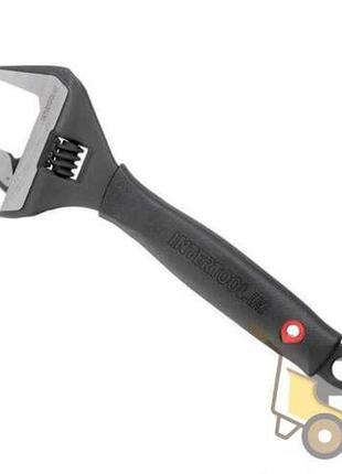 Ключ разводной 200 мм, прорезиненный, развод губок 38 мм intertool xt-0045