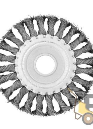 Щітка кільцева 180x22.2 мм (пучки крученого дроту) intertool bt-7180