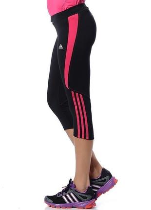 Моделювальні капрі адідас три смужки тайтси легінси для тренувань оригінал adidas