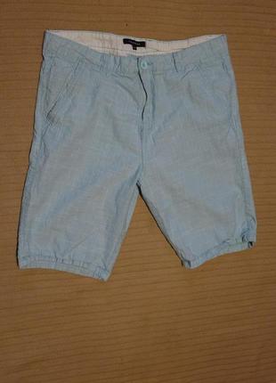 Легкие мягкие х/б шорты нежно голубого цвета peacocks великобритания 34 р.
