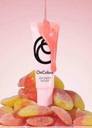 Блеск для губ oncolour oh! sweet - персиковый леденец 8 мл.