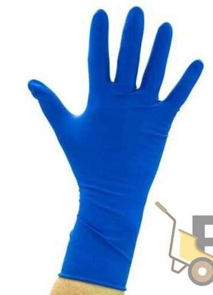 Рукавички латексні ambulance l сині