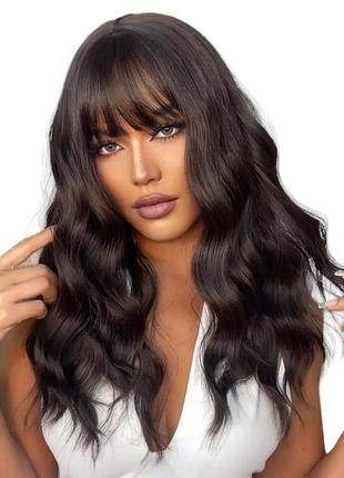 Перука natural dark long, термоволокно dc039-1