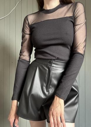 Водолазка рубчик сітка