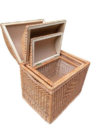 Набор сундуков плетеных из лозы