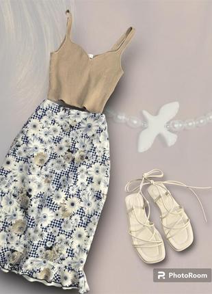 Оригинальная юбка миди 3