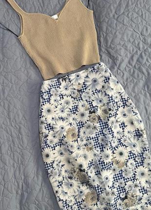 Оригинальная юбка миди 5