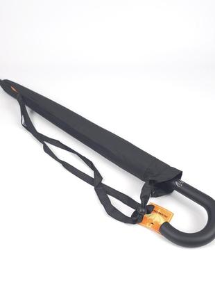 Большой зонт-трость анти-шторм с 24 карбоновыми спицами и полуавтоматическим открытием