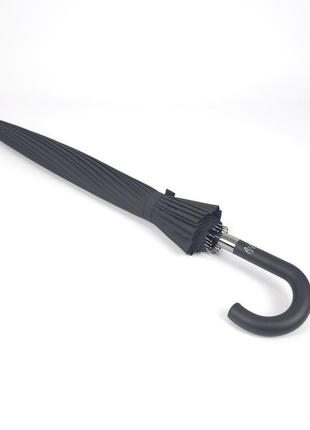 Большой зонт-трость анти-шторм с 24 карбоновыми спицами и полуавтоматическим открытием