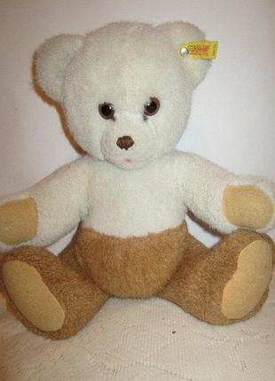 Коллекционный мишка с рычалкой 35см steiff германия