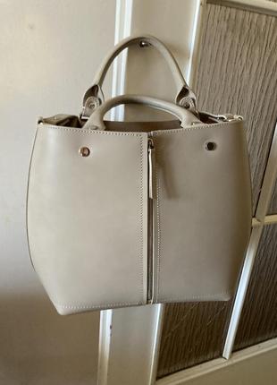 Шкіряна сумка zara оригінал