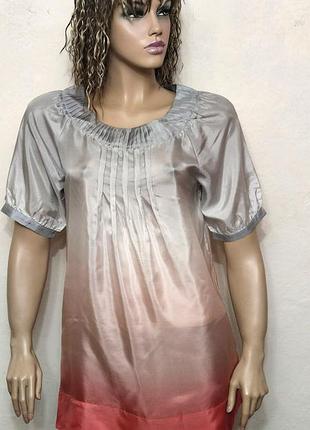 Шовкова туніка блузка градієнт esprit collection /2153/