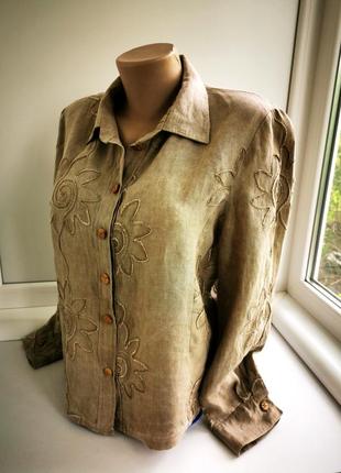 Красивая блуза из льна2 фото