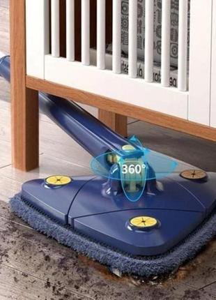 Швабра для пола x-type с отжимом 37 см и тремя насадками