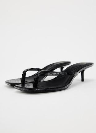 Босоножки женские черные zara new