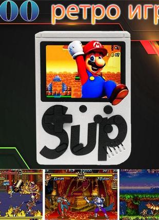 Игровая приставка sup game box 3" 400 игр портативная приставка ретро