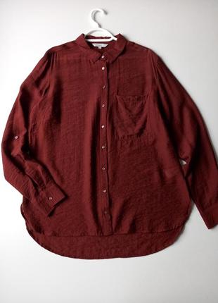 Рубашка шикарная базовая коричневого цвета.